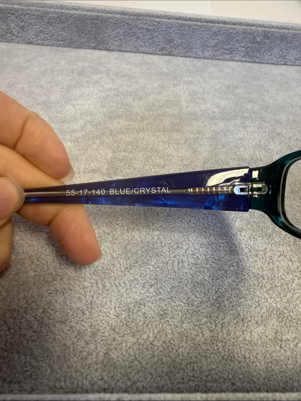 NWOT Vintage Casino Shelly Blue/Teal Ideal Optics  Rectangular Eyeglass Frames